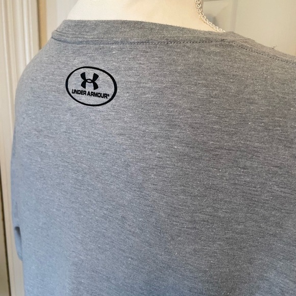 Under Armour Heat Gear Gray “Home of the Brave” Men’s Large Short Sleeve Tee - Picture 6 of 11